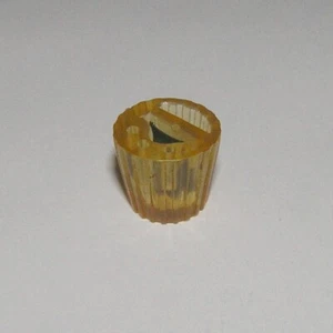 Original Vintage / Antik Radio oder Uhr Plaskon Knopf Klar Bernstein - Bild 1 von 2