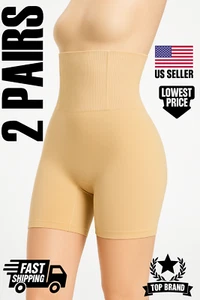 4 Pack Of Shapewear for Women Plus Size Tummy Control High Waist Slimming Shorts - Picture 1 of 4