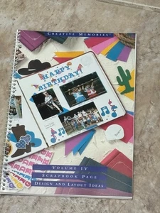 Creative Memories Volume IV Scrapbook Page Design Layout Ideas Book - NEW 1998 - Picture 1 of 1