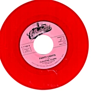 CLAUDINE CLARK: PARTY LIGHTS / DISAPPOINTED .. "RED VINYL" 45 RPM 9033 - Picture 1 of 4