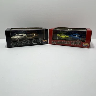 Коллекционные автомобили Muscle 1969 года к 30-летию Hot Wheels оба набора 1 и 2 1/64 - Изображение 1 из 4