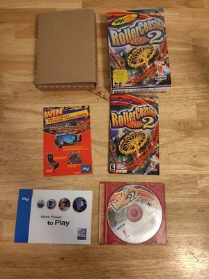 Roller Coaster Tycoon 2 Windows 98 XP PC Game Vintage Retro Rollercoaster - Image 1 of 4
