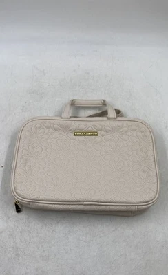 Bolso de Cosméticos Vince Camuto Mujer Blanco Rosa Floral Sutil Acolchado Rectángulo Foto 1 de 4