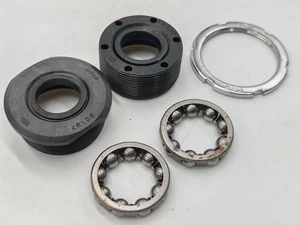 Vintage Shimano Deore LX / Exage Bottom Bracket Cups Set Japan 1980s MTB BMX - Picture 1 of 7
