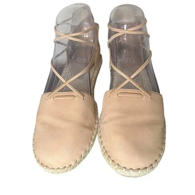 Alpargata de cuero crudo EILEEN FISHER Lee cremallera trasera plana para mujer talla 6 Foto 1 de 4