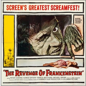 REVENGE OF FRANKENSTEIN, THE (1958) 31830 Movie Poster.  Peter Cushing  Terence - Picture 1 of 1