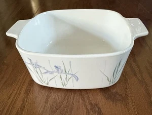 Corning Ware Shadow Iris A-1 1/2-B 1.5 Liter NO Lid Square Casserole Dish NICE! - Picture 1 of 7