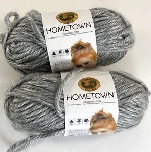 Filati marca Lion LOTTO DI 2 filati ingombranti Hometown Springfield argento - Foto 1 di 5