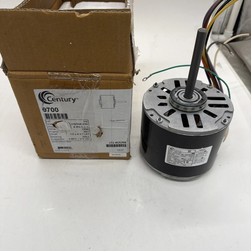 CENTURY 9700 MTR PSC 1/4 HP 1550 115/208-230v 48y OAO