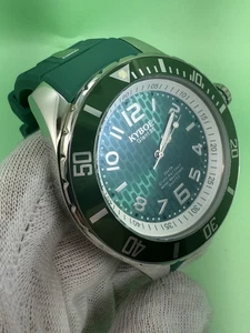 KYBOE! Giant Mariner 55mm 10ATM Green Water Resistance Quartz Watch KY.55-018.15 - Picture 1 of 10