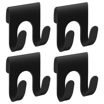 4 Piezas Carrito de Ducha Negro, Estante de Metal Cesta Estante con Doble Ganchos para Loofah Sp Foto 1 de 4