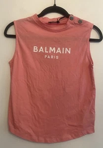 Balmain Girls Logo T-shirt - Size 10A NWT (Rea - Picture 1 of 9