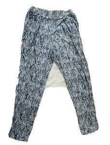 H&M Pants Straight Leg Snake Print Sz L High Waisted - Picture 1 of 11