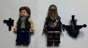 Lego Star Wars Minifigures - Han Solo & Chewbacca 75159 sw0532 sw0771 - Picture 1 of 2