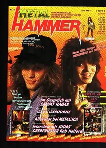 Metal Hammer 07/1987 Komplett mit allen Postern fest im Heft und DIO Aufsteller - Bild 1 von 8