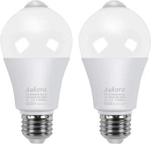 Motion Sensor Light Bulbs, 12W (100-Watt Equivalent) E26 Motion Activated Dusk t - Picture 1 of 12