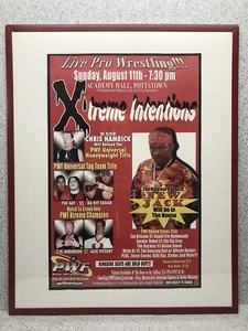 PWF Professional Wrestling Event Poster RARE New Jack Gangsta SAT Hamrick CW - Picture 1 of 5