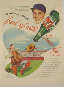 1946 7up Seven-up BASEBALL UMPIRE Print Ad - Picture 1 of 1