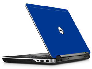 BLUE Vinyl Lid Skin Cover Decal fits Dell Latitude E6540 Laptop