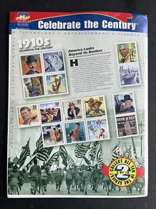 USPS Stamps CELEBRATE THE CENTURY, America Looks Beyond Its Borders 1910's NEW - Picture 1 of 2