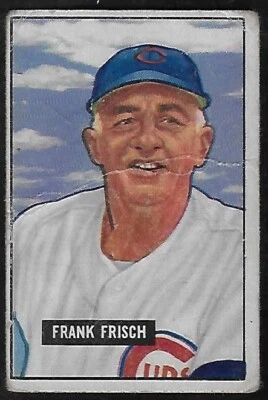 1951 Bowman High #282 Frankie Frisch HOF St Louis Cardinals Nice! - Image 1 of 2