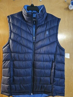 NUEVO CON ETIQUETAS / IZOD Chaleco acolchado acolchado acolchado acolchado - Azul marino - TALLA: pequeño forrado con azul  Foto 1 de 4
