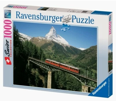 RAVENSBURGER PUZZLE 1000 PZ. - FERROVIA DEL CERVINO - SWISS COLLECTION - 15909 3 - Immagine 1 di 3