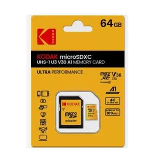 Micro SD U3 Card Kodak Camera 64GB Nextbase 622GW 522GW 422GW 322GW - Zdjęcie 1 z 2