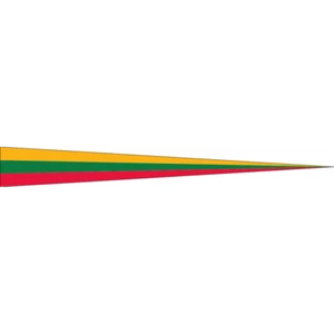 flaggenmeer® Wimpel Litauen 110 g/m² - Bild 1 von 5