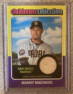 2024 Topps Heritage Manny Machado Clubhouse Collection Relic #CCR-MMA San Diego