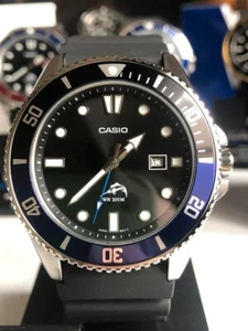 Casio MDV 106 "Hart" Marlin Batman Ring blau/schwarz - Bild 1 von 10
