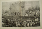 009 Guillery München Maskfest Karnał Duży obraz 50x38 cm Nadruk 1899