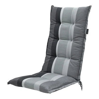 MADISON Hochlehner Auflagen Polster Sessel Kissen 8 cm Gartenstuhl C453 grau Gartenmöbel