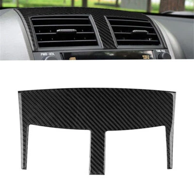 Cubierta de salida de ventilación de aire consola central de fibra de carbono para Toyota RAV4 2006-2012 Foto 1 de 4