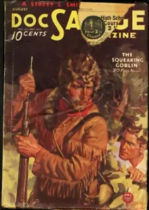 PULP: DOC SAVAGE 1934 AUG-RARE ISSUE-BAUMHOFER COVER G - Picture 1 of 1