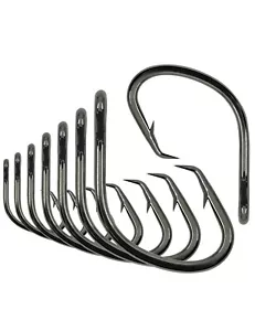 Ganchos de pesca BLUEWING 25 piezas de acero de alto carbono de alto carbono vendedor de EE. UU. - Imagen 1 de 8
