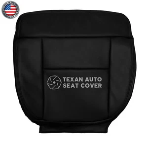 2005 Ford F150 Lariat Super Cab FX4 2WD Driver Bottom Leather Seat Cover Black - Picture 1 of 7