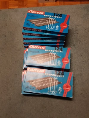 Carrera 124 Standartgeraden in OVP. - Bild 1 von 3