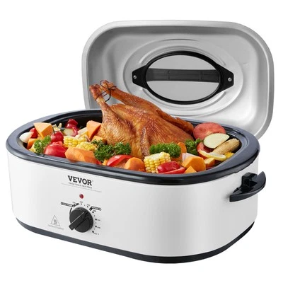 VEVOR Electric Roaster Oven 22QT Turkey Roaster Oven with Self-Basting Lid 1450W - Image 1 of 4