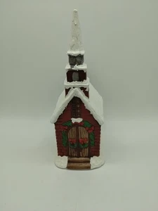 Ceramic Hobbyist Christmas Village Church 10 Inches Tall Vintage 1981 - Picture 1 of 10