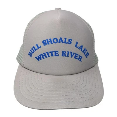Bull Shoals Lake White River Snapback Trucker Hat Gray One Size Speedway - Image 1 of 4