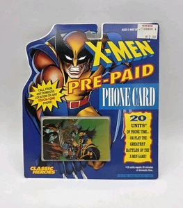 1994 Marvel Classic Heroes X-MEN Wolverine & Omega Red Phone Card New Rare - Picture 1 of 5