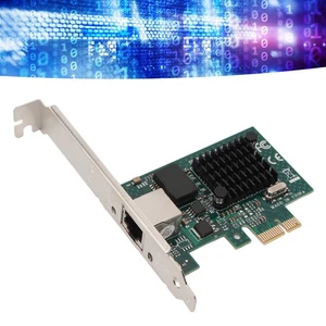 PCI Express X1 Network Card Gigabit Single Port Copper Cable Server NIC Ethe NEW - Afbeelding 1 van 12