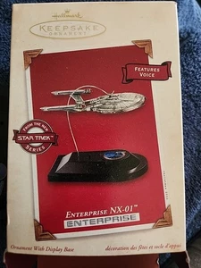 2002 HALLMARK KEEPSAKE Star Trek "Enterprice NX-01" Christmas Ornament NIB - Picture 1 of 5