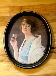 Vintage 15" 1973 Reproduction of 1923 Coca Cola Flapper Girl Metal Serving Tray! - Picture 1 of 11