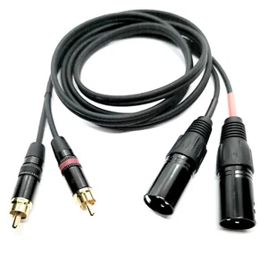 Cable de audio 2 x RCA neutro en 2 x XLR veces vers. Longitudes - Imagen 1 de 2