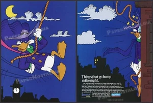 DARKWING DUCK - Original 1991 Trade print AD / ADVERT _ Playmates _ Disney - Picture 1 of 3