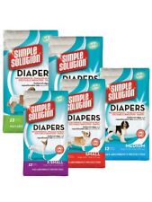 Simple Solution Dog Diaper Disposable Nappy Pants Small Med Large XXL Sizes x 12