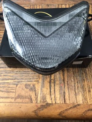 Lanterna traseira transparente Kawasaki ZX6RR LED alternativas claras ZX636 05-06 ZX-6RR LED - Imagem 1 de 4