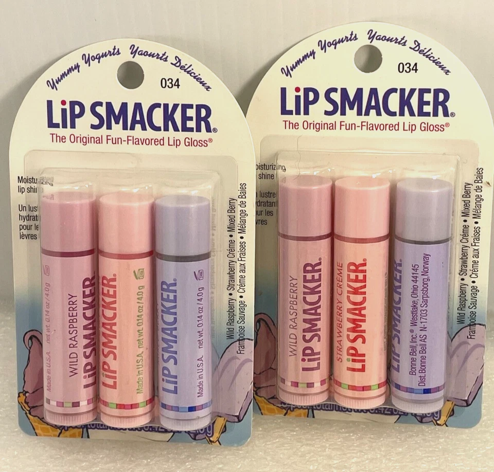 Brillo de labios con sabor a yogures deliciosos 6 piezas - bayas silvestres, fresas, bayas Foto 1 de 4